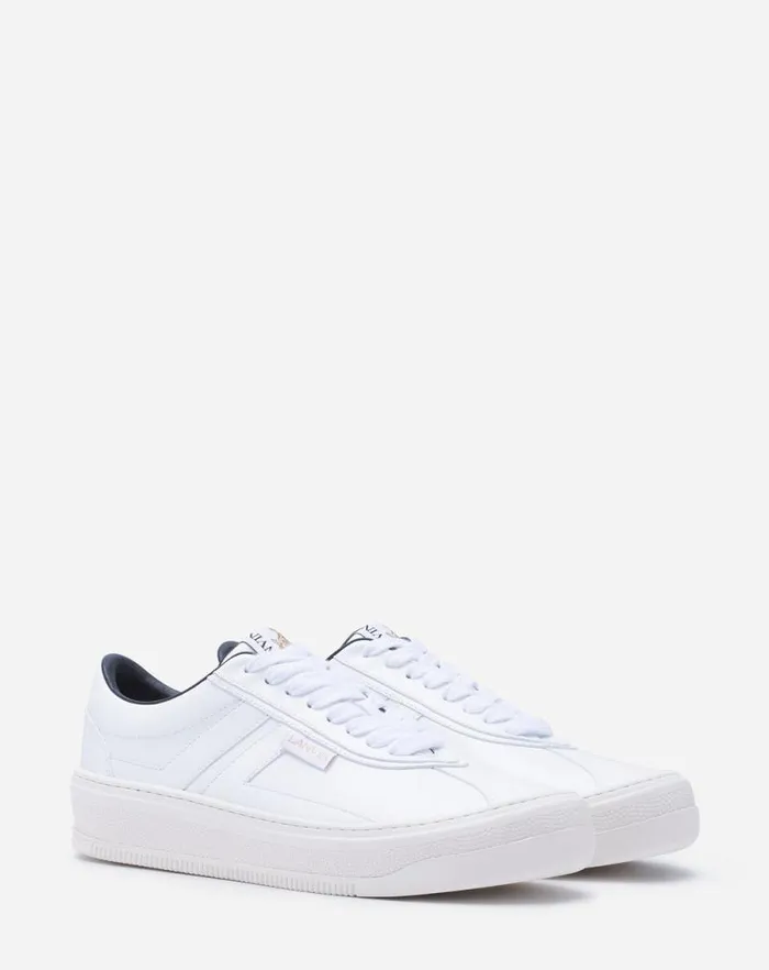 Men Lanvin Sneakers Cash By Lanvin Sneakers In Leather White Men Lanvin Sneakers Cash By Lanvin Sneakers In Leather White