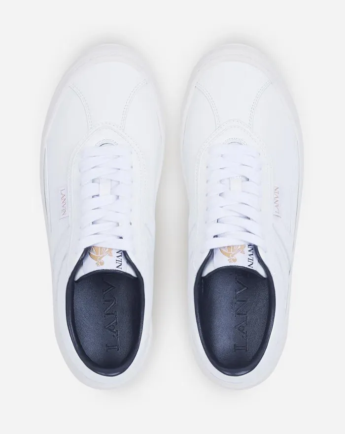 Men Lanvin Sneakers Cash By Lanvin Sneakers In Leather White Men Lanvin Sneakers Cash By Lanvin Sneakers In Leather White