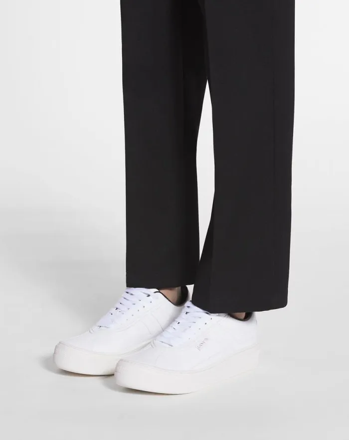 Men Lanvin Sneakers Cash By Lanvin Sneakers In Leather White Men Lanvin Sneakers Cash By Lanvin Sneakers In Leather White