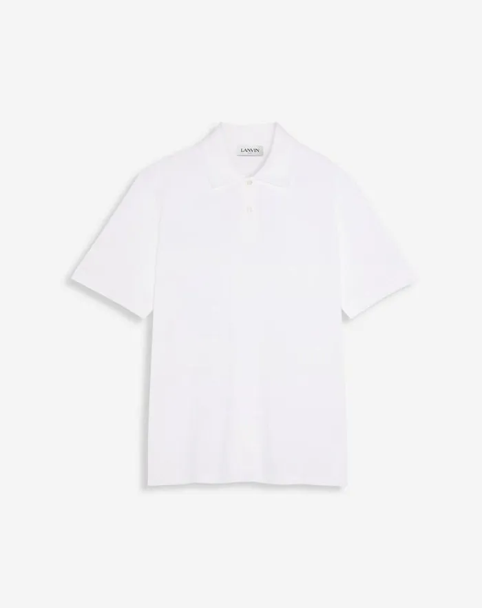 Men Lanvin Tshirts and Polos Classic Polo Shirt Optical White