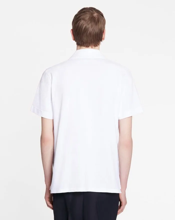 Men Lanvin Tshirts and Polos Classic Polo Shirt Optical White