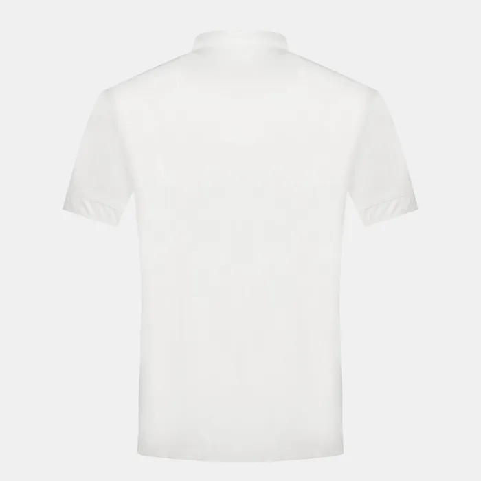 Men Le Coq Sportif Polos Shirts Coq D039or Shirt Manches Courtes Marshmallow