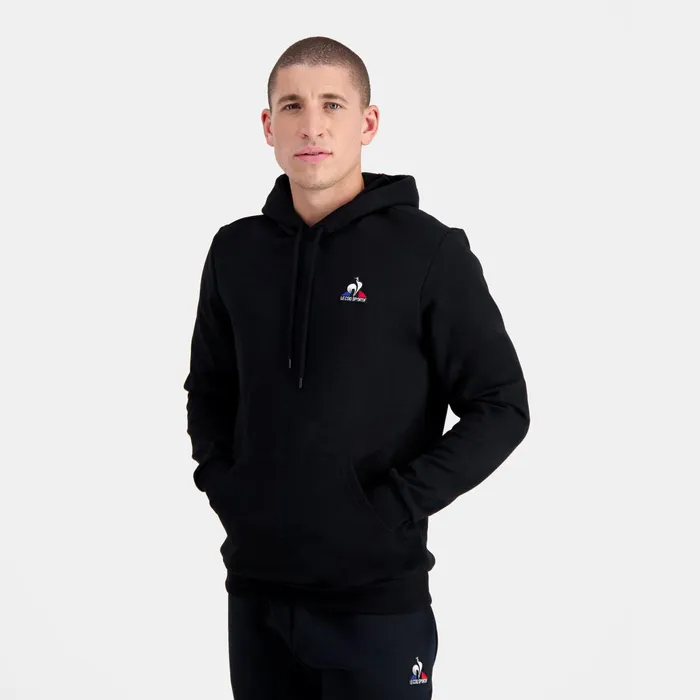 Men Le Coq Sportif Sweatshirts Essentiels Hoodie Black