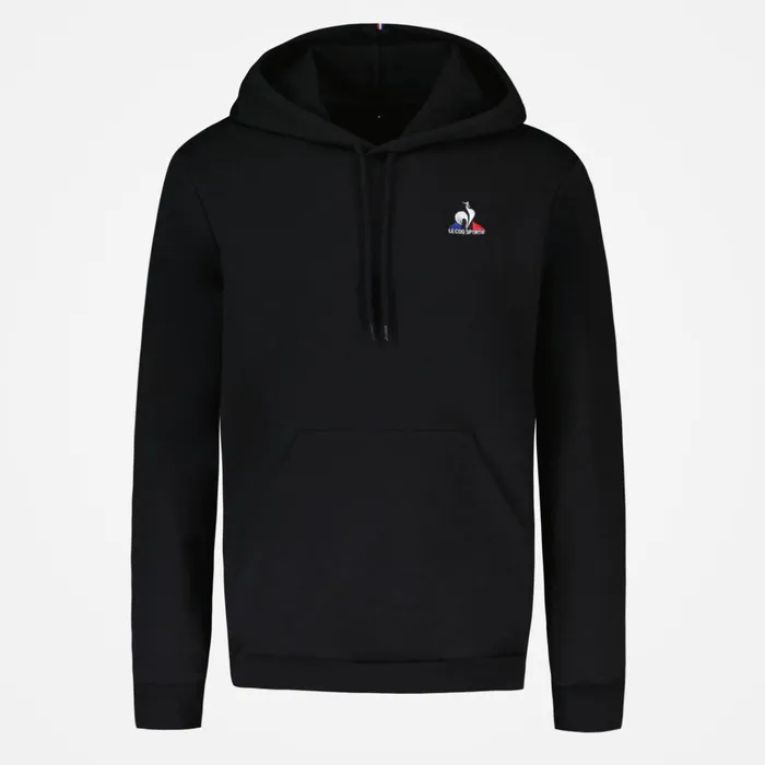 Men Le Coq Sportif Sweatshirts Essentiels Hoodie Black Men Le Coq Sportif Sweatshirts Essentiels Hoodie Black