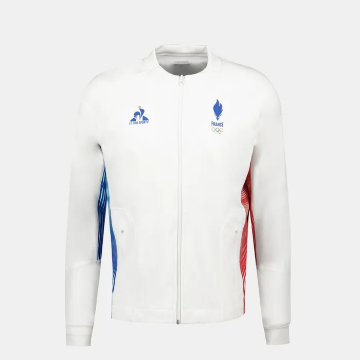Men Le Coq Sportif Sweatshirts France039s Olympic Team Sweat Zipp quipe De France Homme Marshmallow