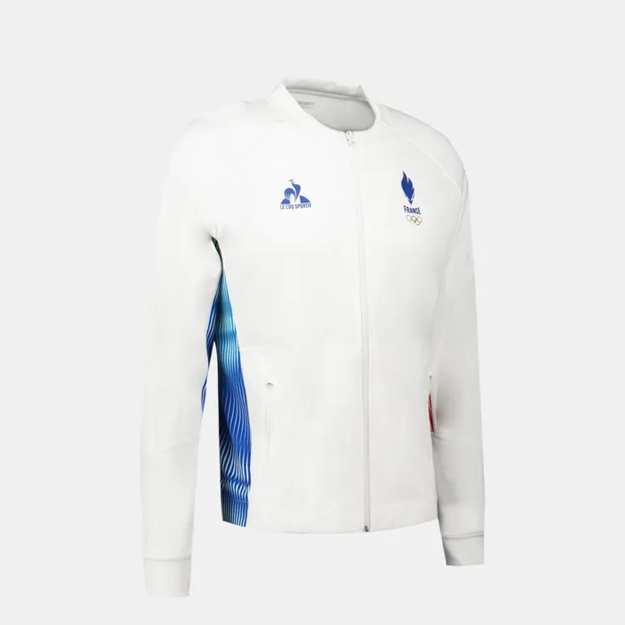 Men Le Coq Sportif Sweatshirts France039s Olympic Team Sweat Zipp quipe De France Homme Marshmallow