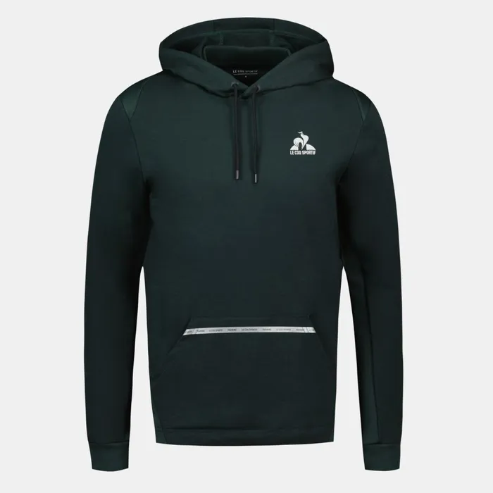 Men Le Coq Sportif Sweatshirts Training Performance Hoodie Scarab Men Le Coq Sportif Sweatshirts Training Performance Hoodie Scarab