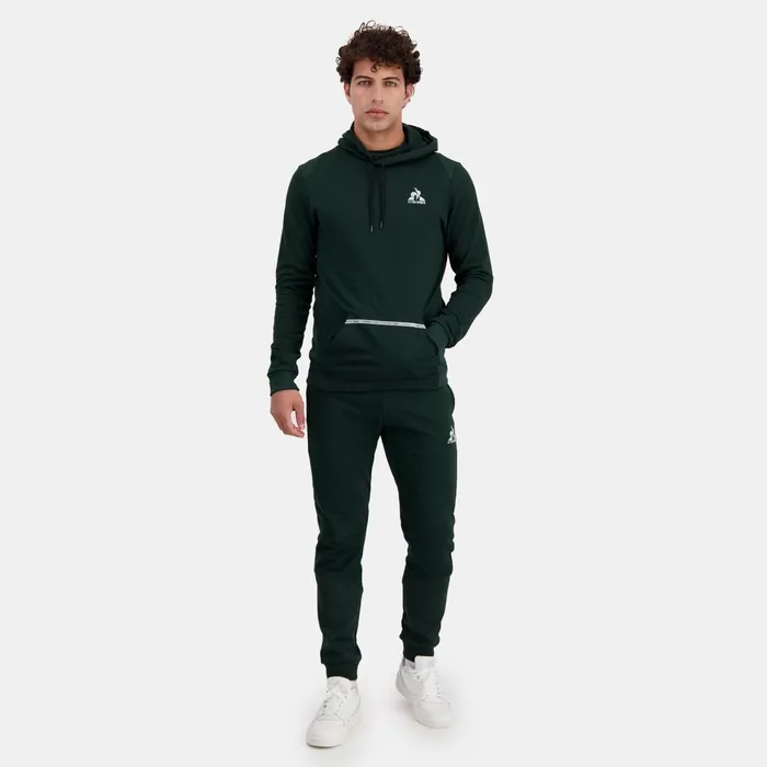 Men Le Coq Sportif Sweatshirts Training Performance Hoodie Scarab Men Le Coq Sportif Sweatshirts Training Performance Hoodie Scarab