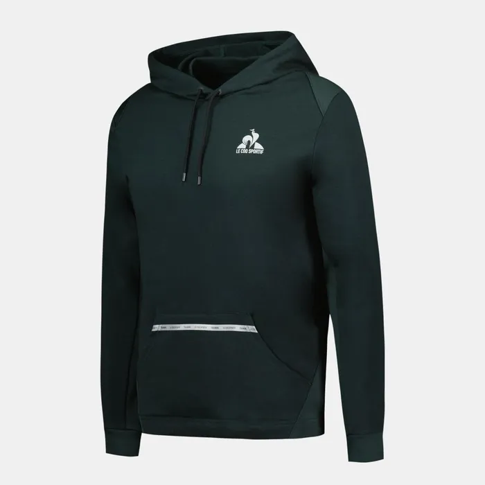 Men Le Coq Sportif Sweatshirts Training Performance Hoodie Scarab Men Le Coq Sportif Sweatshirts Training Performance Hoodie Scarab