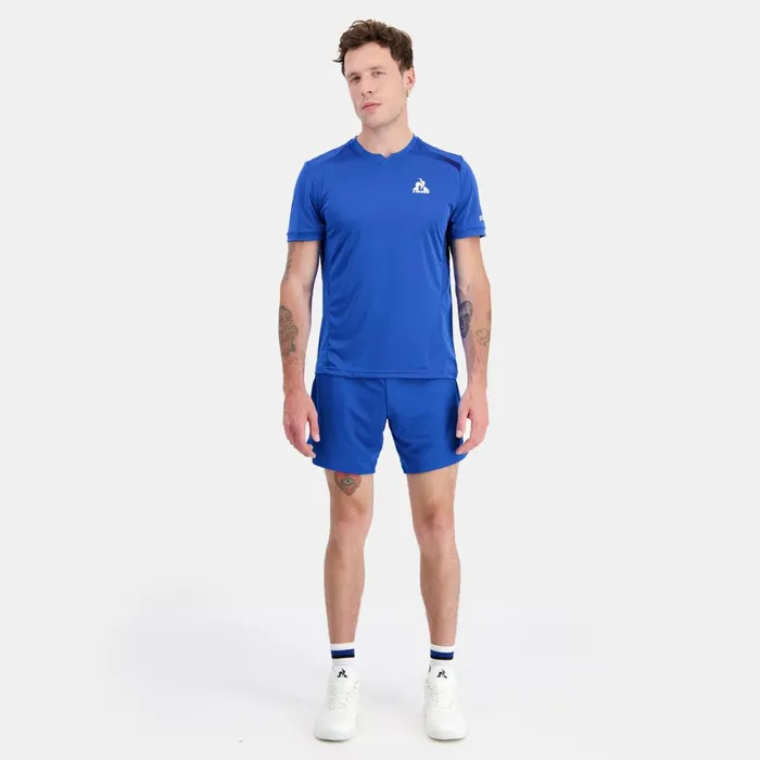 Men Le Coq Sportif Tshirts And Tops Performance Tennis TShirt Lapis Blue