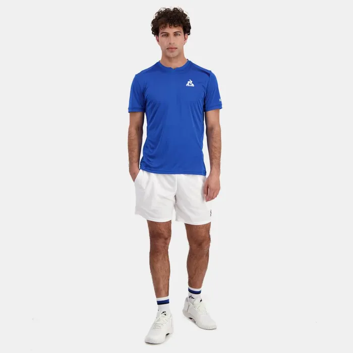 Men Le Coq Sportif Tshirts And Tops Performance Tennis TShirt Lapis Blue