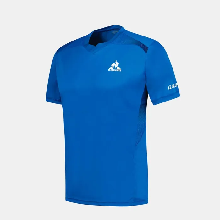 Men Le Coq Sportif Tshirts And Tops Performance Tennis TShirt Lapis Blue