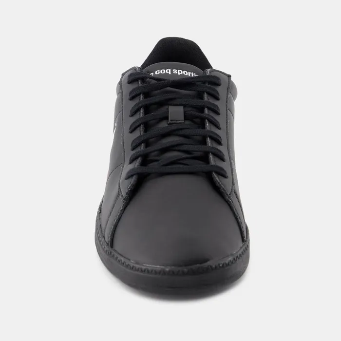 Men Le Coq Sportif Trainers And Sneakers Shoes COURTSET2 Triple Black
