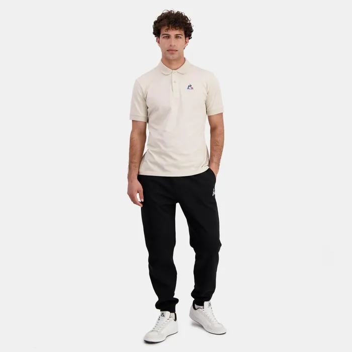 Men Le Coq Sportif Trousers And Joggers Essentiels Pantalon Loose Noir Homme Black