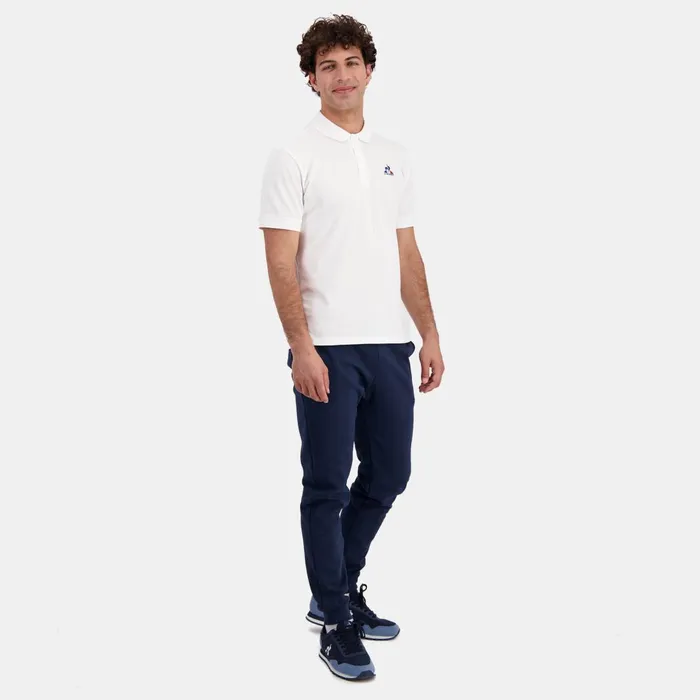 Men Le Coq Sportif Trousers And Joggers Essentiels Pantalon Slim Bleu Marine Homme Dress Blues