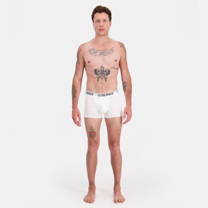 Men Le Coq Sportif Underwear Lot 2 Boxers Homme New Optical Whiteblack Men Le Coq Sportif Underwear Lot 2 Boxers Homme New Optical Whiteblack