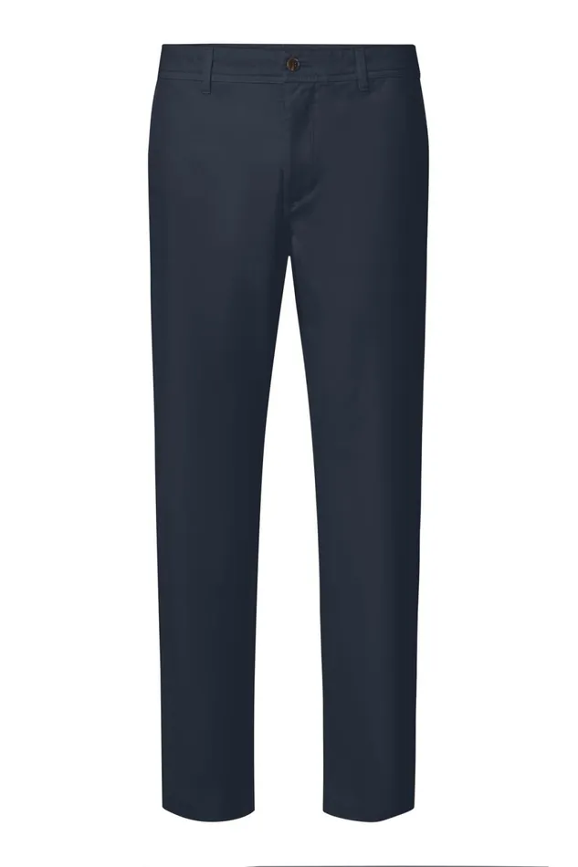 Men Navy Blue Aras Trousers Ecoalf Trousers