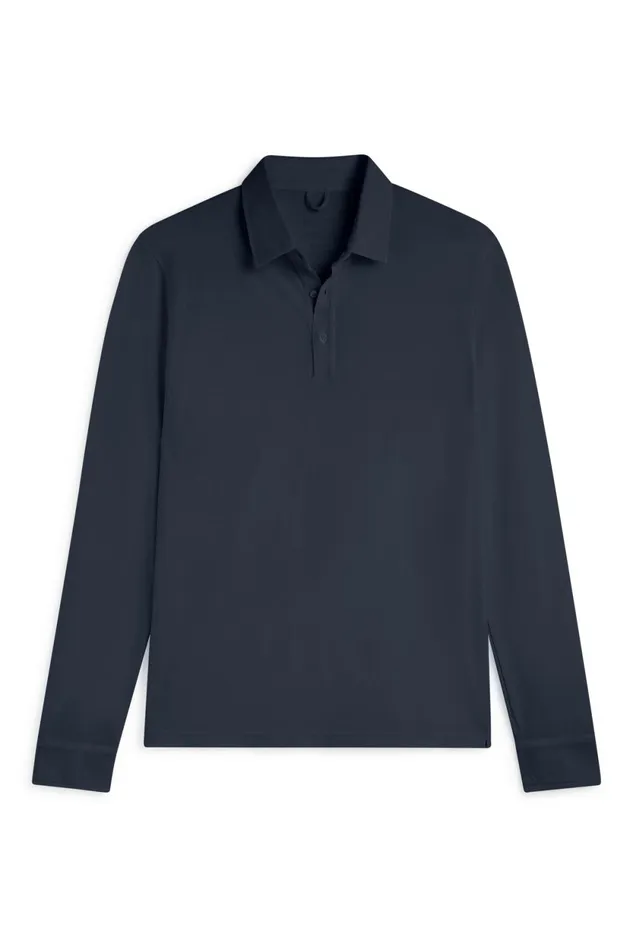 Men Navy Blue Matias Polo Shirt Ecoalf Polos