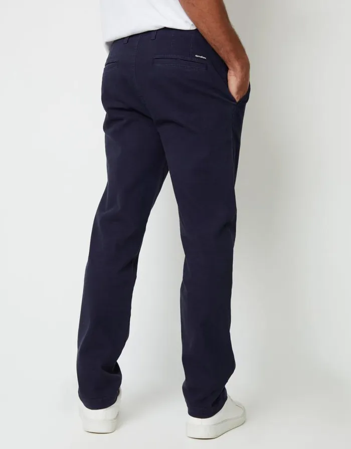 Men Navy Straight Leg Stretch Canvas Trousers Threadbare Chinos Men Navy Straight Leg Stretch Canvas Trousers Threadbare Chinos