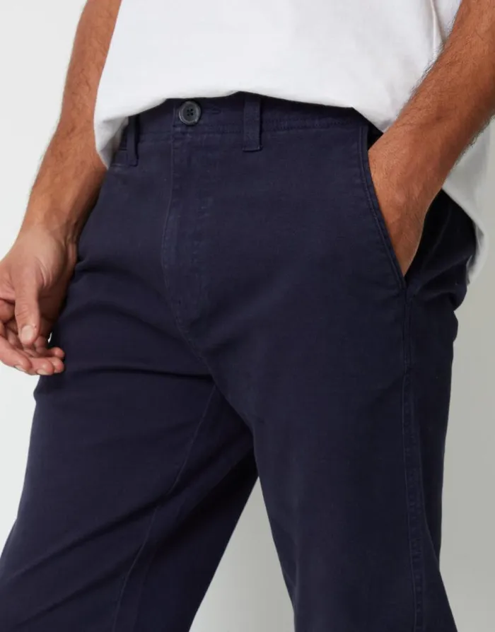 Men Navy Straight Leg Stretch Canvas Trousers Threadbare Chinos Men Navy Straight Leg Stretch Canvas Trousers Threadbare Chinos