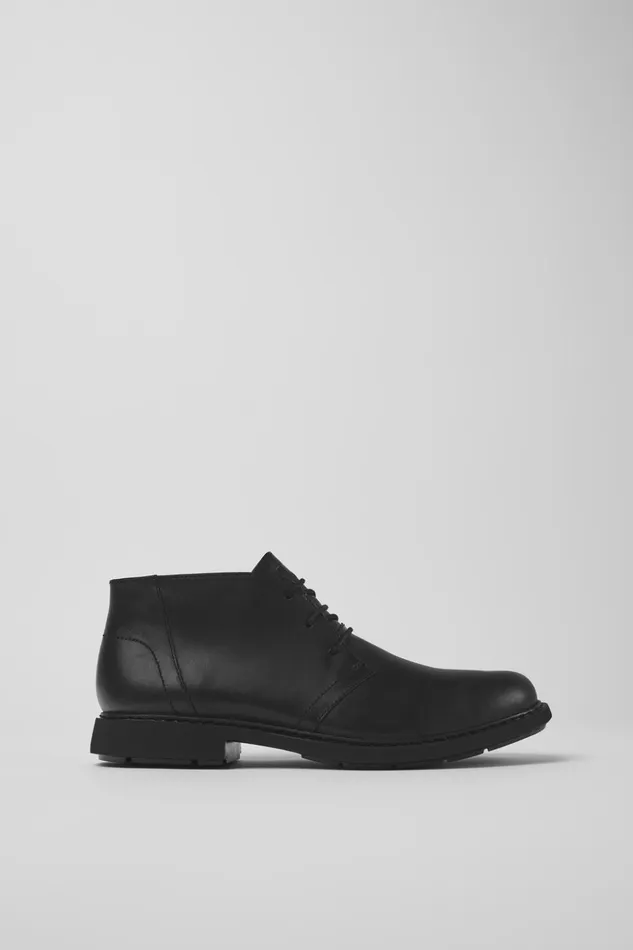 Men Neuman Black Ankle Boot Camper Ankle Boots
