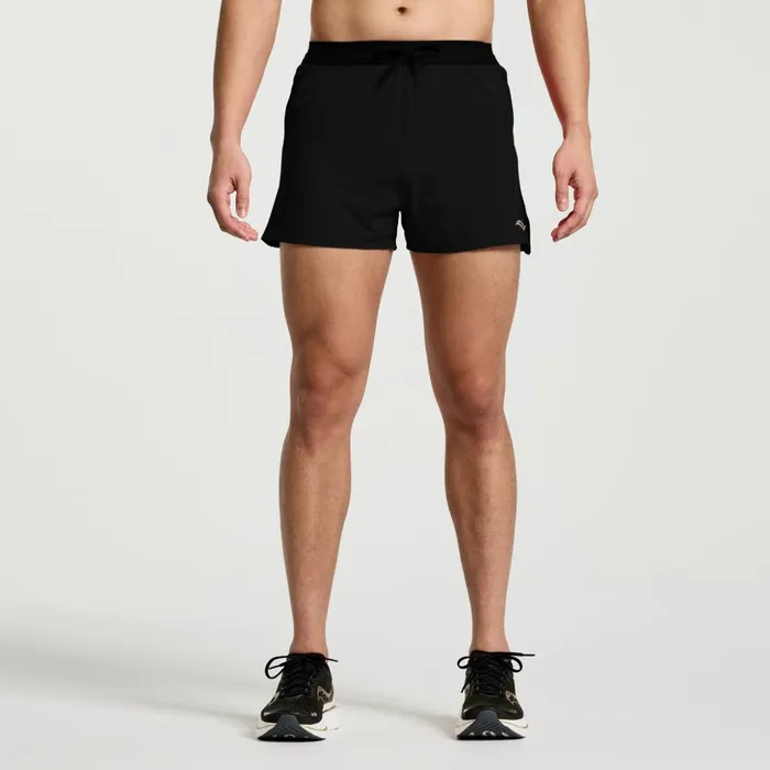 Men Outpace 3034 Short Black Saucony Bottoms