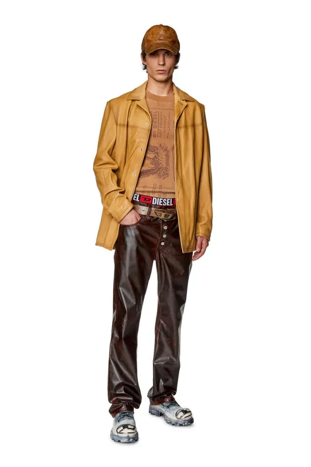 Men PRevol Red Diesel Trousers And Shorts