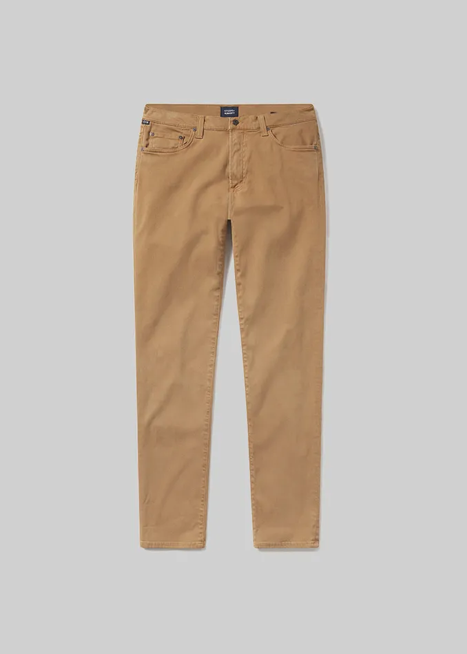 Men Pants Citizens Of Humanity London Tapered Slim Stretch Sateen In Tonnarelli