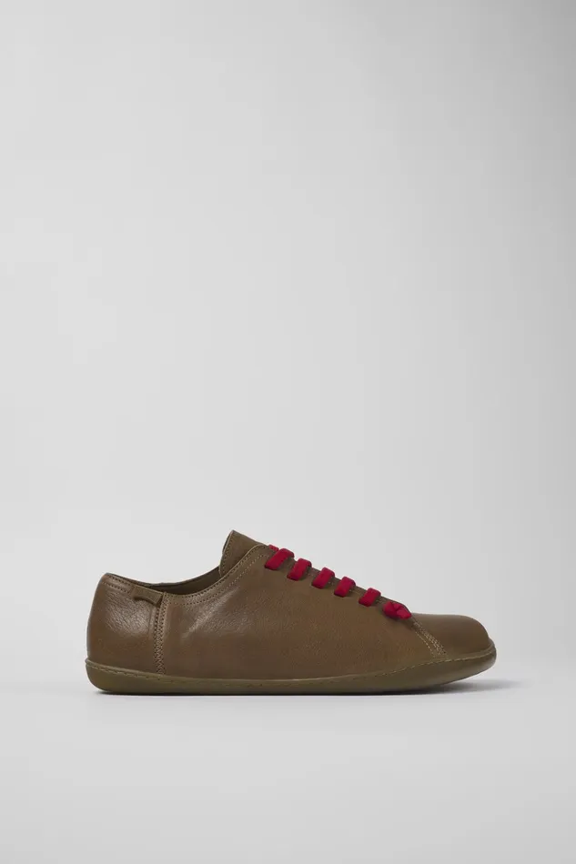Men Peu Beige Leather Shoes Camper Casual Shoes Men Peu Beige Leather Shoes Camper Casual Shoes
