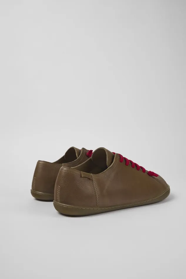 Men Peu Beige Leather Shoes Camper Casual Shoes Men Peu Beige Leather Shoes Camper Casual Shoes