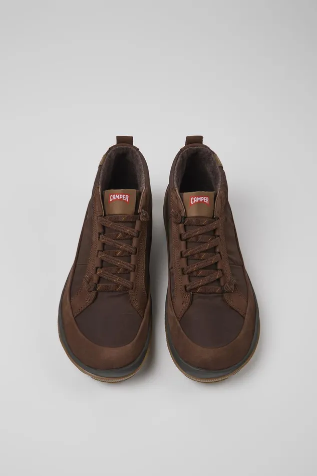 Men Peu Pista Brown Ankle Boots Camper Ankle Boots Men Peu Pista Brown Ankle Boots Camper Ankle Boots