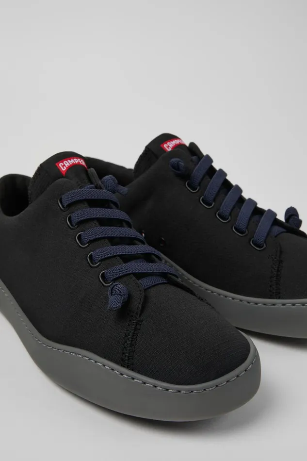Men Peu Touring Black Recycled PET Sneakers Camper Sneakers