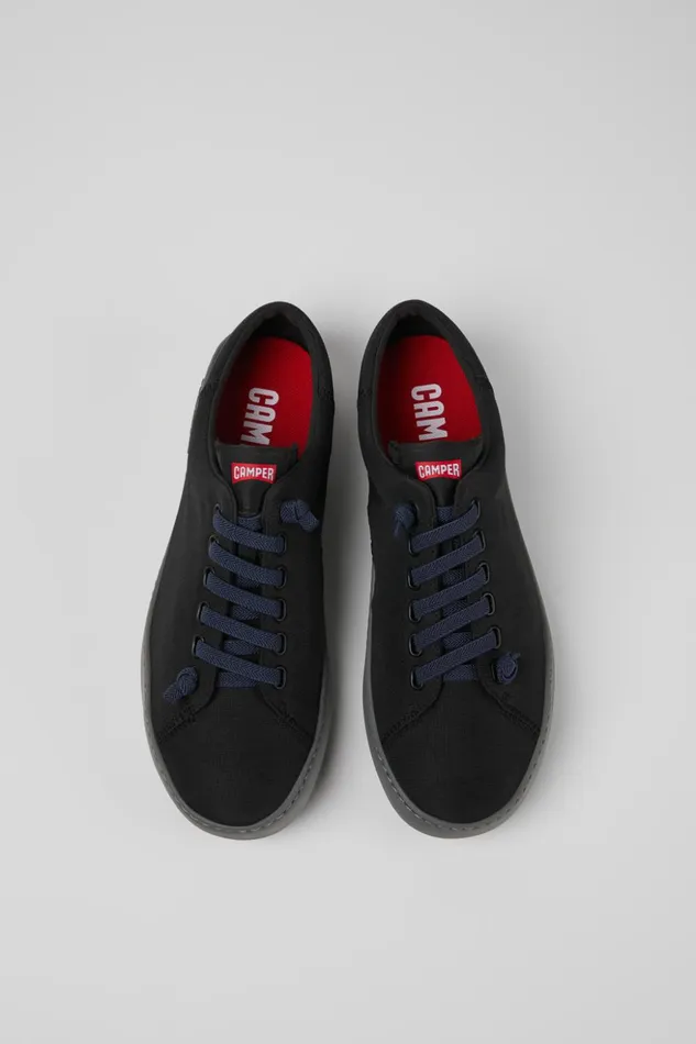 Men Peu Touring Black Recycled PET Sneakers Camper Sneakers Men Peu Touring Black Recycled PET Sneakers Camper Sneakers