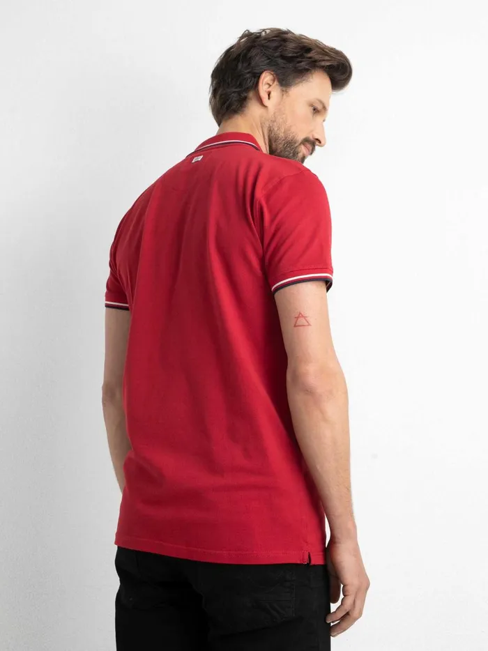 Men Polo Shirts Petrol Industries Classic Polo Shirt Fire Red