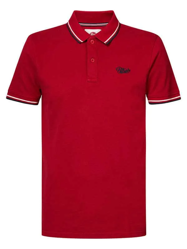 Men Polo Shirts Petrol Industries Classic Polo Shirt Fire Red