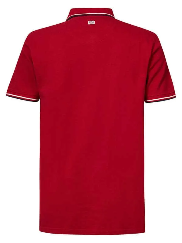 Men Polo Shirts Petrol Industries Classic Polo Shirt Fire Red