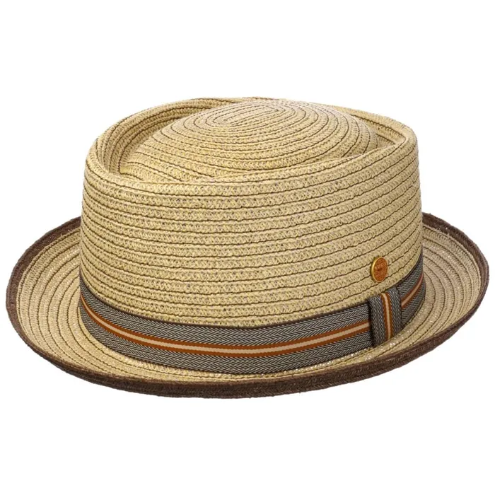 Men Pork Pie Hats Mayser Andy Brown Pork Pie Straw Hat Nature