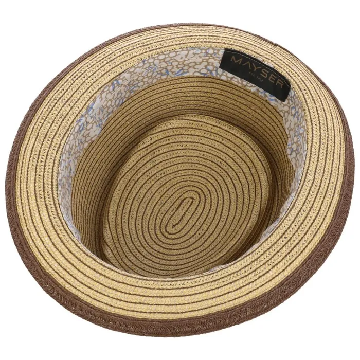 Men Pork Pie Hats Mayser Andy Brown Pork Pie Straw Hat Nature