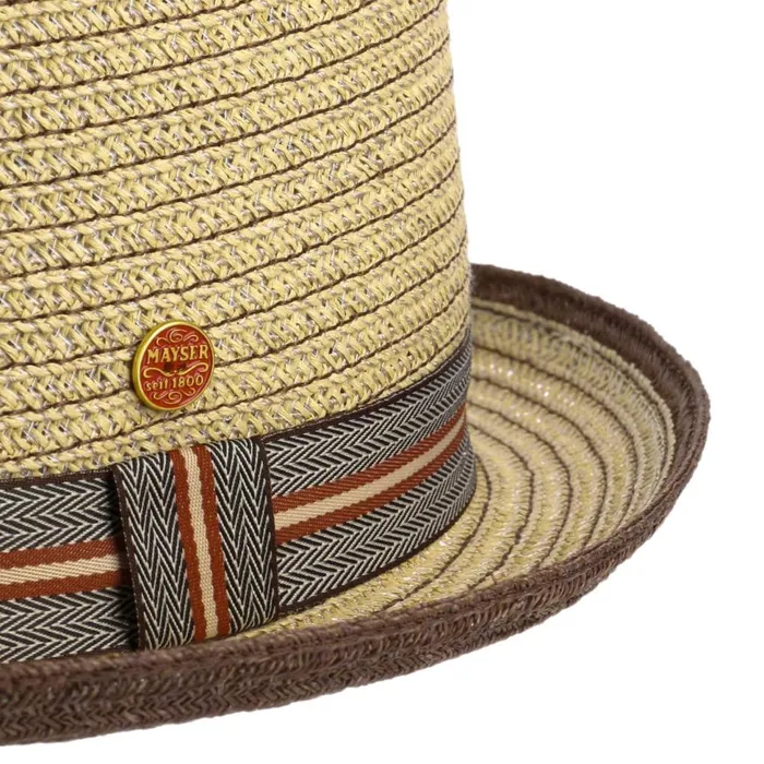Men Pork Pie Hats Mayser Andy Brown Pork Pie Straw Hat Nature