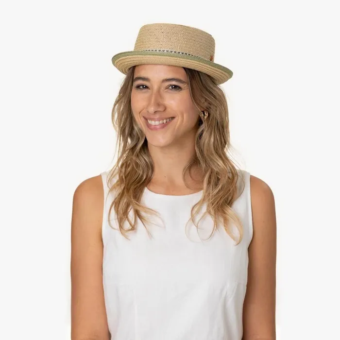 Men Pork Pie Hats Mayser Andy Brown Pork Pie Straw Hat Nature