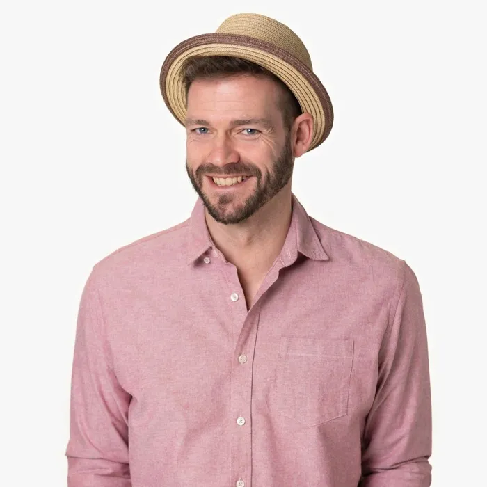 Men Pork Pie Hats Mayser Andy Brown Pork Pie Straw Hat Nature