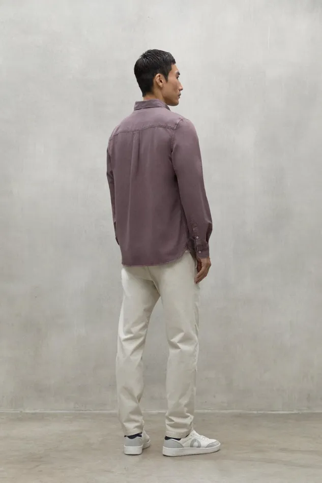Men Purple Antejo Shirt Ecoalf Shirts