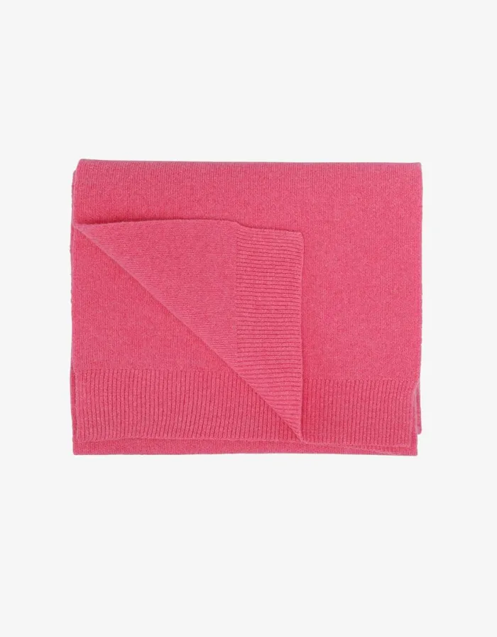 Men Scarves Colorful Standard Merino Wool Scarf Bubblegum Pink