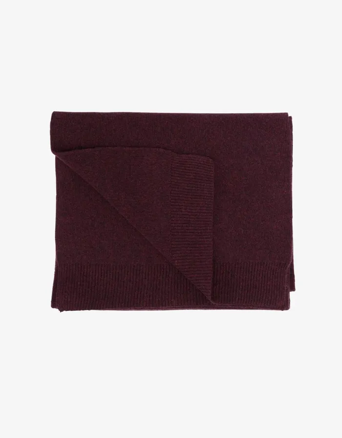 Men Scarves Colorful Standard Merino Wool Scarf Oxblood Red