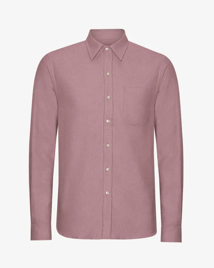 Men Shirts Colorful Standard Organic Flannel Shirt Purple Haze