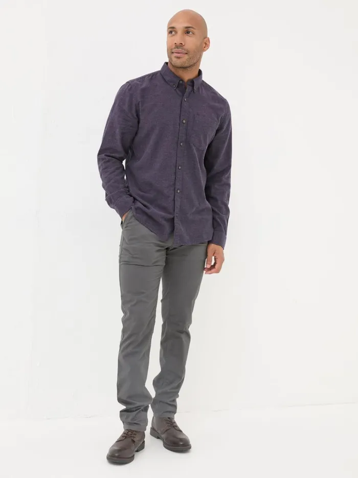 Men Shirts Fat Face Purple Long Sleeve Oxlow Plain 100 Cotton Shirt Men Shirts Fat Face Purple Long Sleeve Oxlow Plain 100 Cotton Shirt