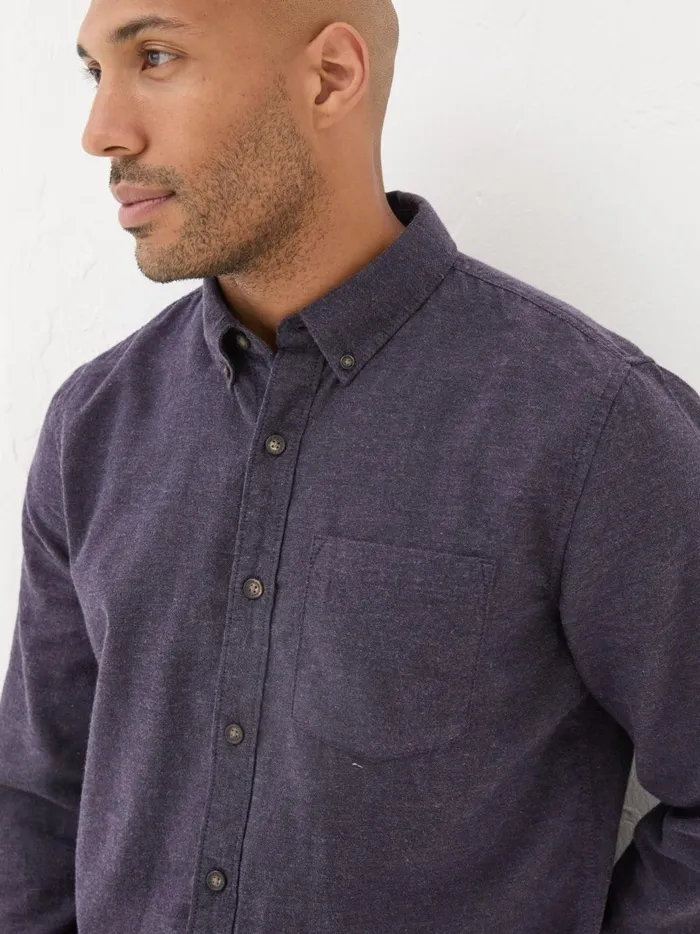 Men Shirts Fat Face Purple Long Sleeve Oxlow Plain 100 Cotton Shirt Men Shirts Fat Face Purple Long Sleeve Oxlow Plain 100 Cotton Shirt