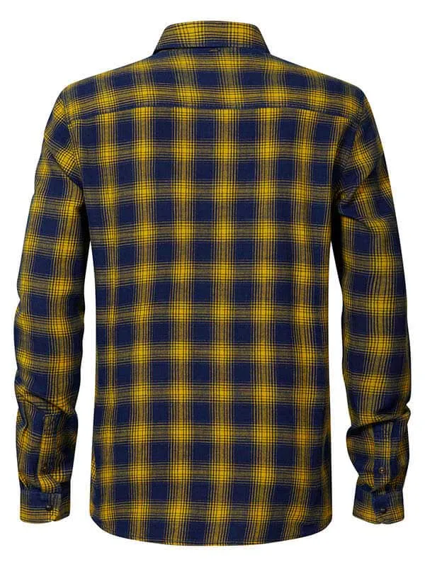Men Shirts Petrol Industries Checked Shirt Fresh Lemon