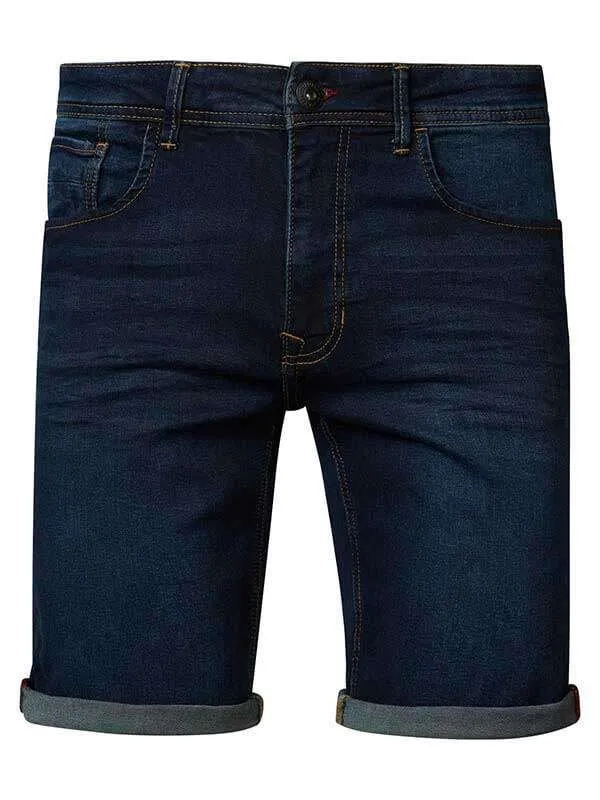 Men Shorts Petrol Industries Bullseye Denim Shorts Dark Blue