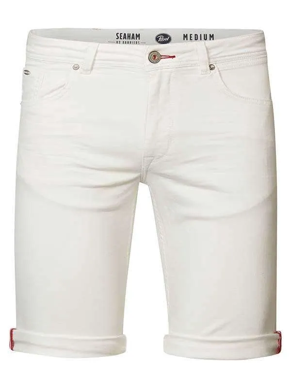 Men Shorts Petrol Industries Seaham Denim Short Bright White